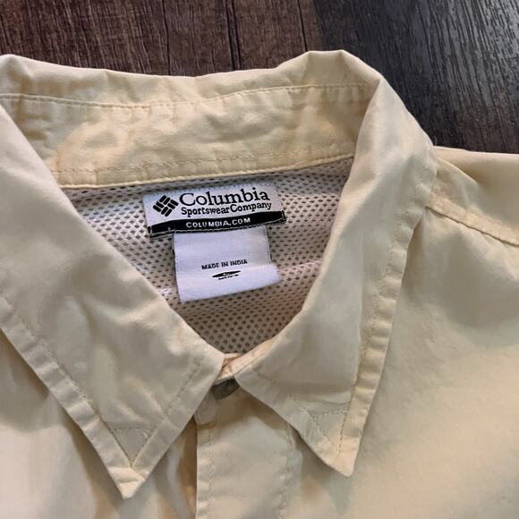 COLUMBIA Men’s PFG Bahama Short Sleeve Fishing Shirt UPF 30 Vented Large - Picture 3 of 7